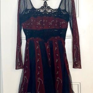 Embroidered Lace Free People Mini Dress NWT